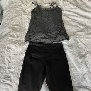 Zella tank top and leggings. One year old